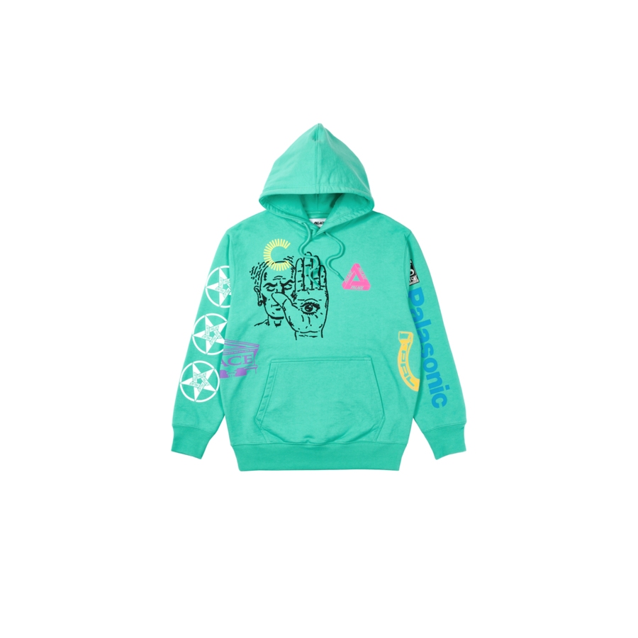 PALACE CANNONDALE HOODIE GREEN one color