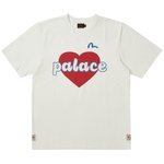 Thumbnail PALACE EVISU HEART T-SHIRT WHITE one color