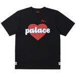 Thumbnail PALACE EVISU HEART T-SHIRT BLACK one color