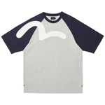 Thumbnail PALACE EVISU SEAGULL RAGLAN T-SHIRT GREY MARL one color