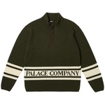 Thumbnail PALACE C.P. COMPANY FUNNEL NECK KNIT OLIVE one color