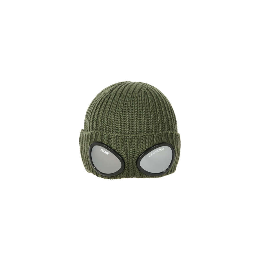 Thumbnail PALACE C.P. COMPANY PEAK GOGGLE BEANIE OLIVE one color