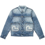 Thumbnail PALACE EVISU DICE DENIM JACKET LIGHT WASH one color