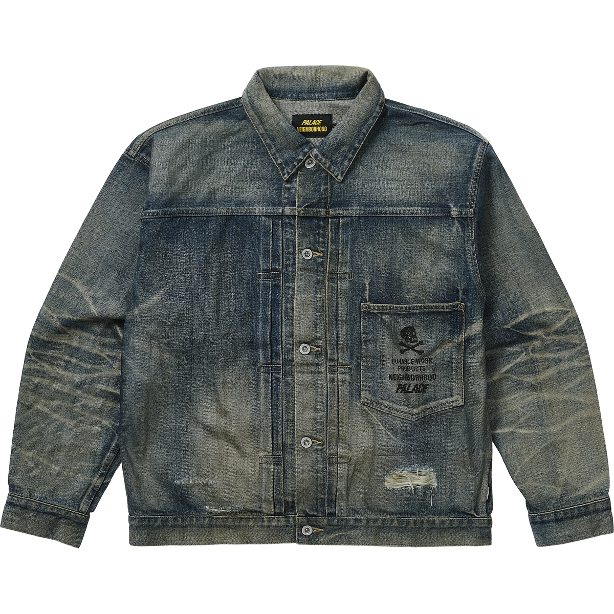 Thumbnail PALACE NEIGHBORHOOD SAVAGE DENIM JACKET INDIGO one color