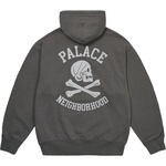 Thumbnail PALACE NEIGHBORHOOD SKULL ZIP HOOD CHARCOAL one color