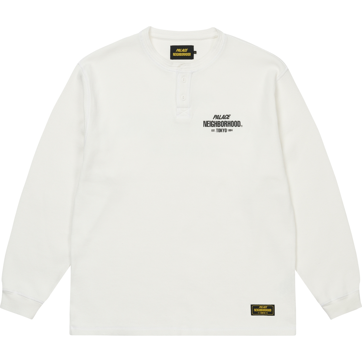 PALACE NEIGHBORHOOD WAFFLE JERSEY WHITE one color