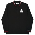 Thumbnail TRI POLO LONGSLEEVE BLACK one color