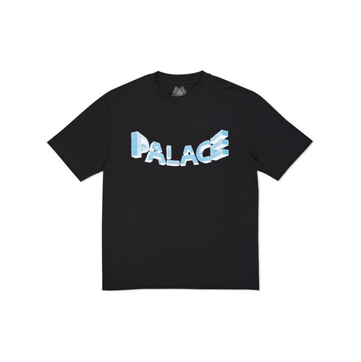 WARP FONT T-SHIRT BLACK one color