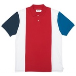 Thumbnail STRIPE PANEL POLO RED/WHITE/NAVY one color