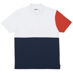 Thumbnail PIQUE POLO NAVY/ORANGE/WHITE one color