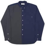 Thumbnail BOOJIE SHIRT NAVY/GREY 2 TONE OXFORD one color