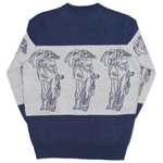 Thumbnail P STATUE KNIT NAVY / WHITE one color