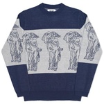 Thumbnail P STATUE KNIT NAVY / WHITE one color