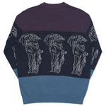 Thumbnail P STATUE KNIT PURPLE / BLACK one color