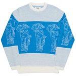 Thumbnail P STATUE KNIT WHITE / BLUE one color