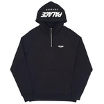 Thumbnail CUSTOM 1/4 ZIP HOOD BLACK one color