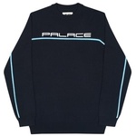 Thumbnail FADER PIPE KNIT BLACK / CYAN one color