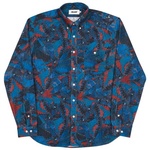 Thumbnail WARP PATTERN SHIRT TEAL one color