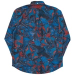 Thumbnail WARP PATTERN SHIRT TEAL one color