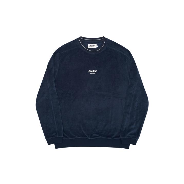 Thumbnail VELOUR CREW BLUE one color