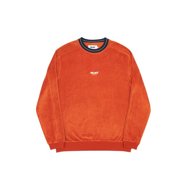 Thumbnail VELOUR CREW BURNT ORANGE one color