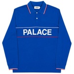 Thumbnail PALACE HANDLE LONGSLEEVE POLO BLUE one color