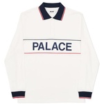 Thumbnail PALACE HANDLE LONGSLEEVE POLO WHITE one color