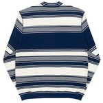 Thumbnail PIQUE YOUR NOSE CREW WHITE / NAVY one color