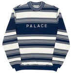 Thumbnail PIQUE YOUR NOSE CREW WHITE / NAVY one color