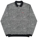 Thumbnail WAVED POLO BLACK / WHITE one color