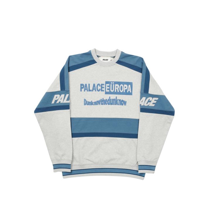 Thumbnail PALACE EUROPA CREW GREY MARL one color