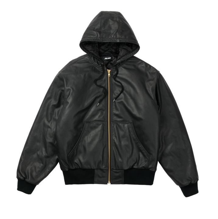 Thumbnail LEATHER BOSSY JACKET BLACK one color