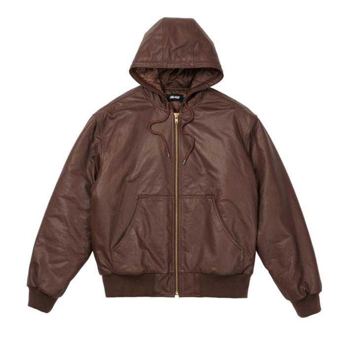 Thumbnail LEATHER BOSSY JACKET BROWN one color
