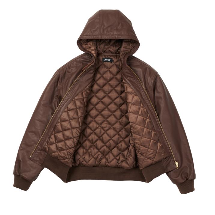 Thumbnail LEATHER BOSSY JACKET BROWN one color