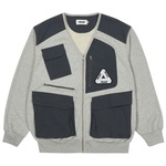 Thumbnail UTILITY ZIP FRONT PANEL SWEAT GREY MARL / NAVY one color
