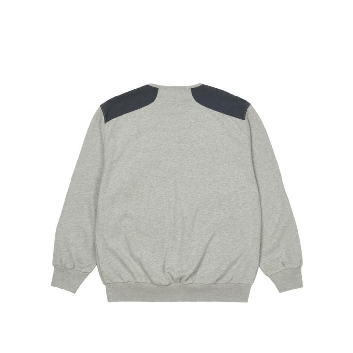 Thumbnail UTILITY ZIP FRONT PANEL SWEAT GREY MARL / NAVY one color