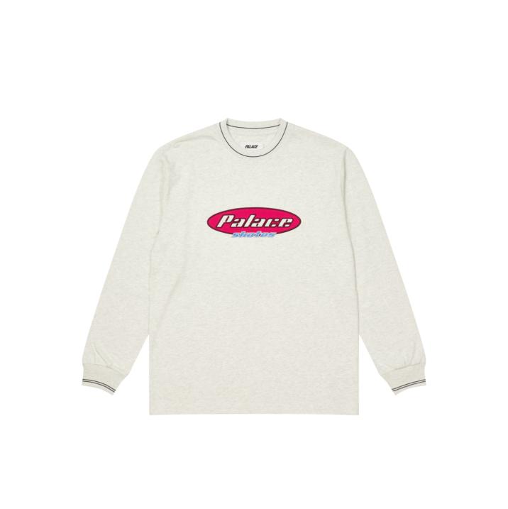 PALACE SKATES DOMINATES LONGSLEEVE LIGHT GREY MARL one color