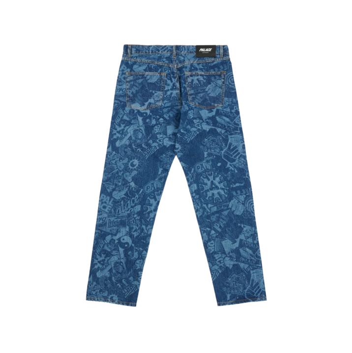 Thumbnail PALACE JEAN STICKER PACK STONEWASH one color