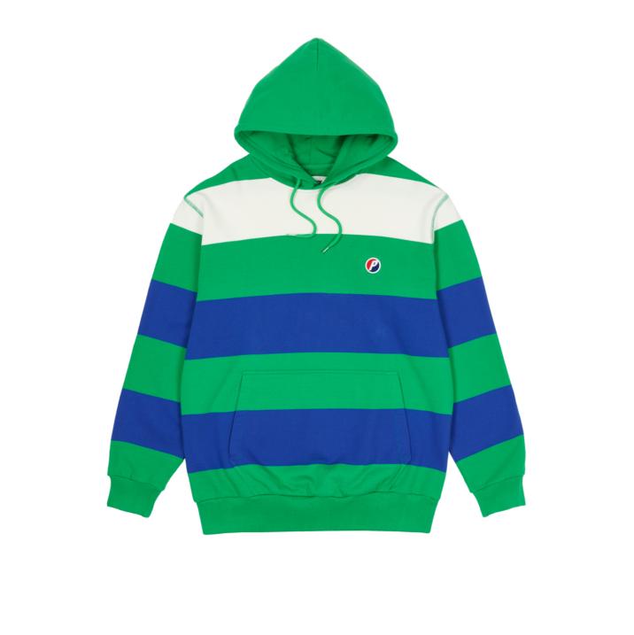 STRIPED HOOD GREEN one color