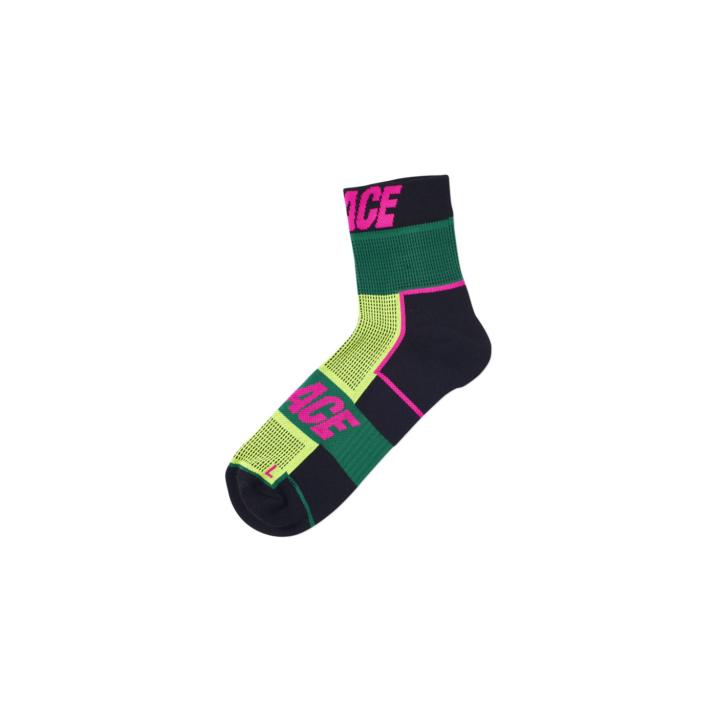 P-TECH SOCK BLACK / YELLOW / GREEN one color