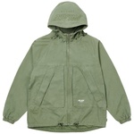 Thumbnail WASHED COTTON HOODED JACKET OLIVE one color