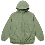 Thumbnail WASHED COTTON HOODED JACKET OLIVE one color