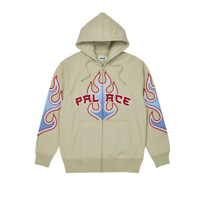 Thumbnail FLAME ZIP HOOD BONE WHITE one color