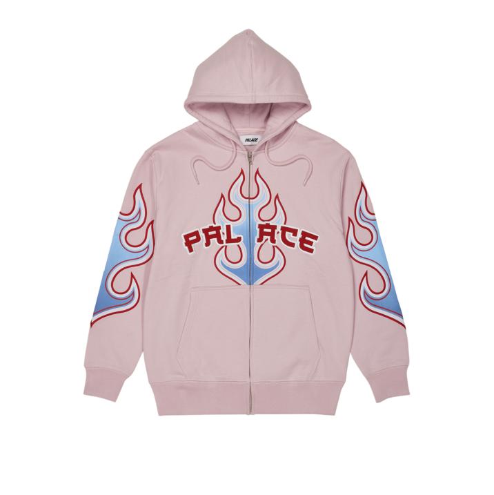 Thumbnail FLAME ZIP HOOD PINK one color