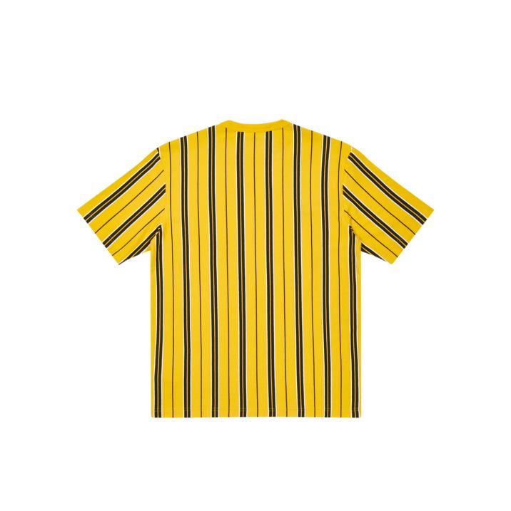 VERTICAL STRIPE T-SHIRT YELLOW one color