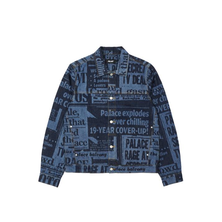 Thumbnail TABLOID DENIM JACKET BLUE one color