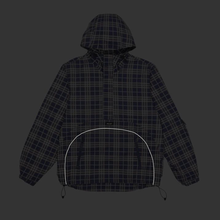 Thumbnail DEFLECTOR 1/2 ZIP JACKET NAVY CHECK one color