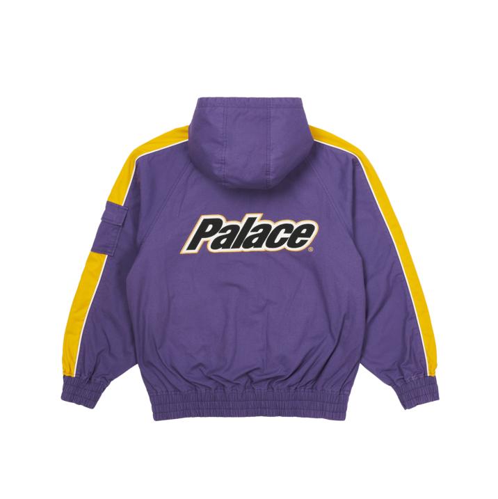 LOWERCASE HOODED COTTON JACKET PURPLE / YELLOW one color