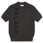 Thumbnail INTARSIA FONT POLO BLACK one color