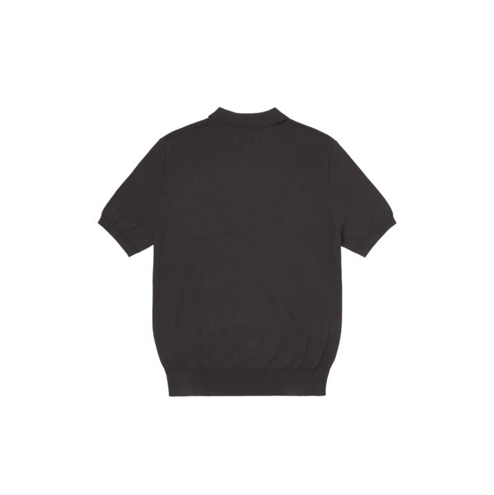 Thumbnail INTARSIA FONT POLO BLACK one color